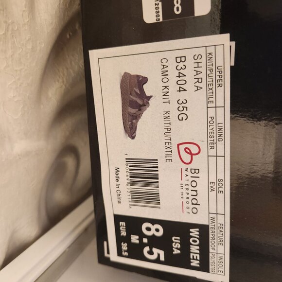 Blondo "Shara" Camo Knit Sneakers. NIB. Size 8.5 - Picture 4 of 11